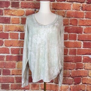 RBX Women's Soft‎ Gray Long Sleeve Tee Women’s Size XL Activewear Thumb Holes